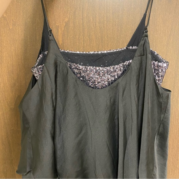 Free People Sequin Satin Top - Picture 3 of 4